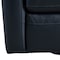 Armen Living Desi Contemporary Swivel Accent Chair in Black Genuine Leather LCDSCHBLK - alternate 5